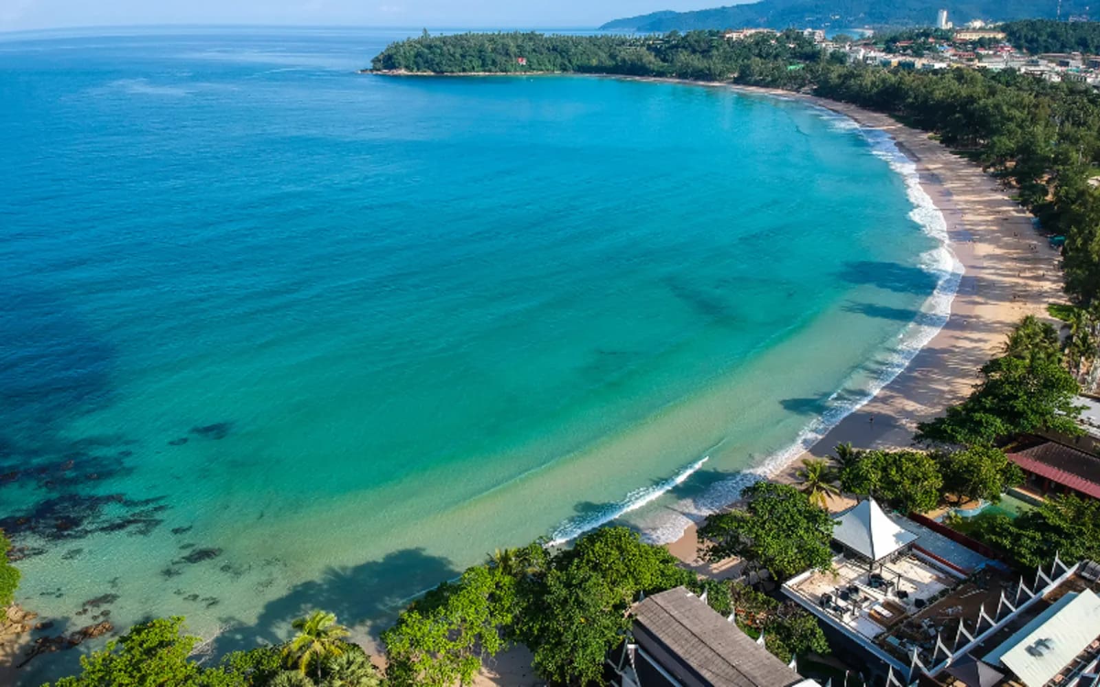 the whole bay from above