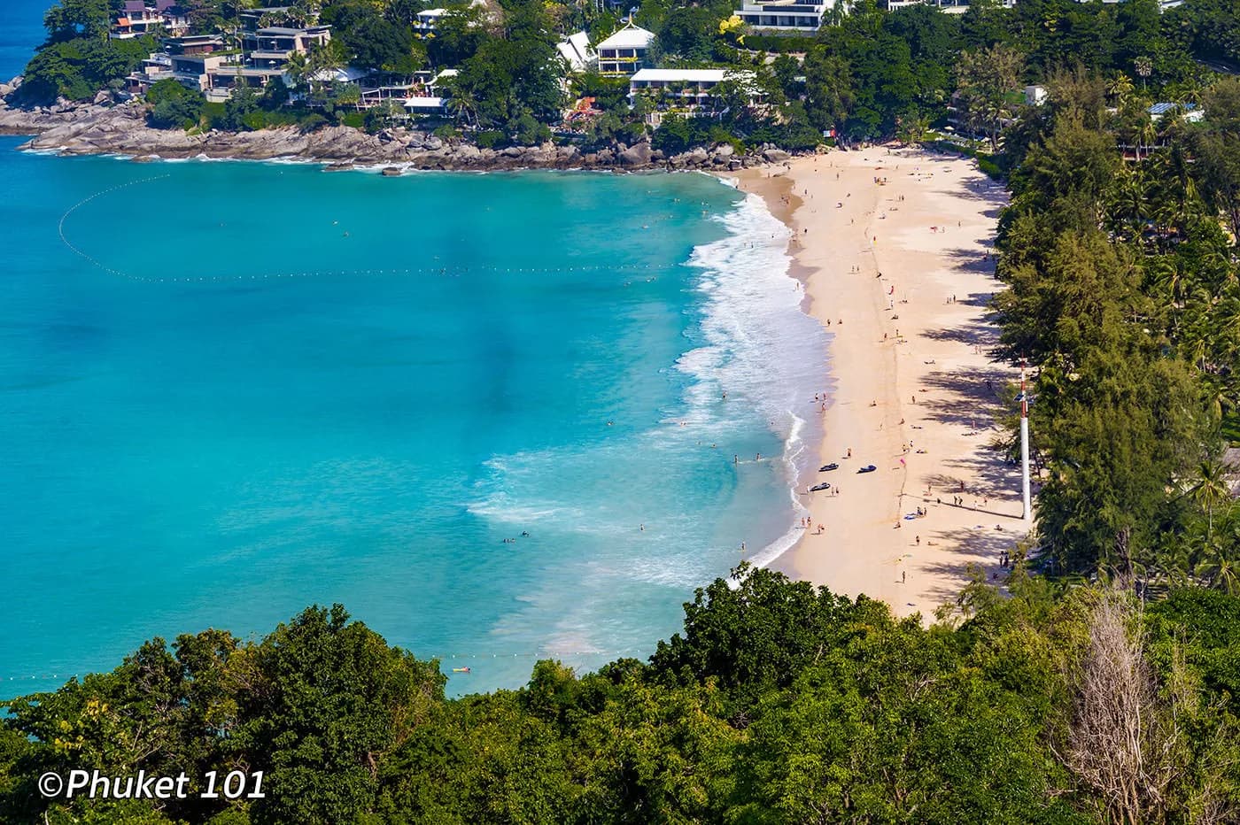 the bay from the hillside