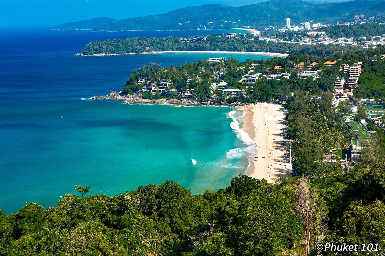 the bay from above, Kata beyond