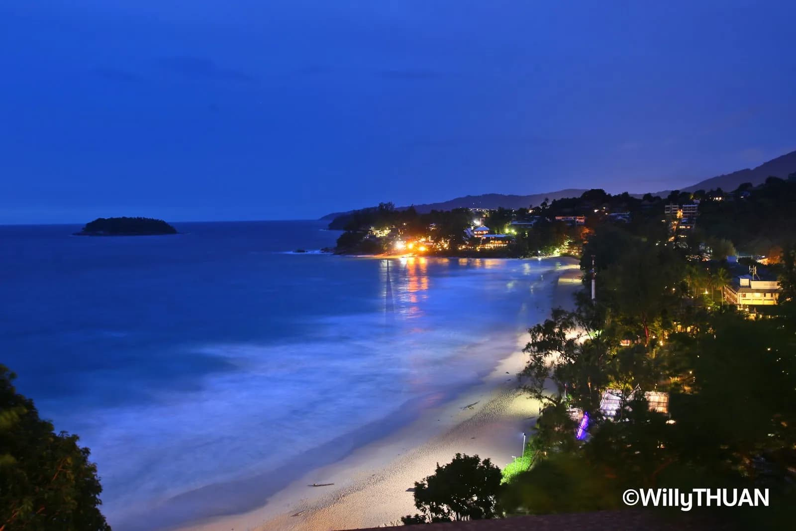 the bay at dusk