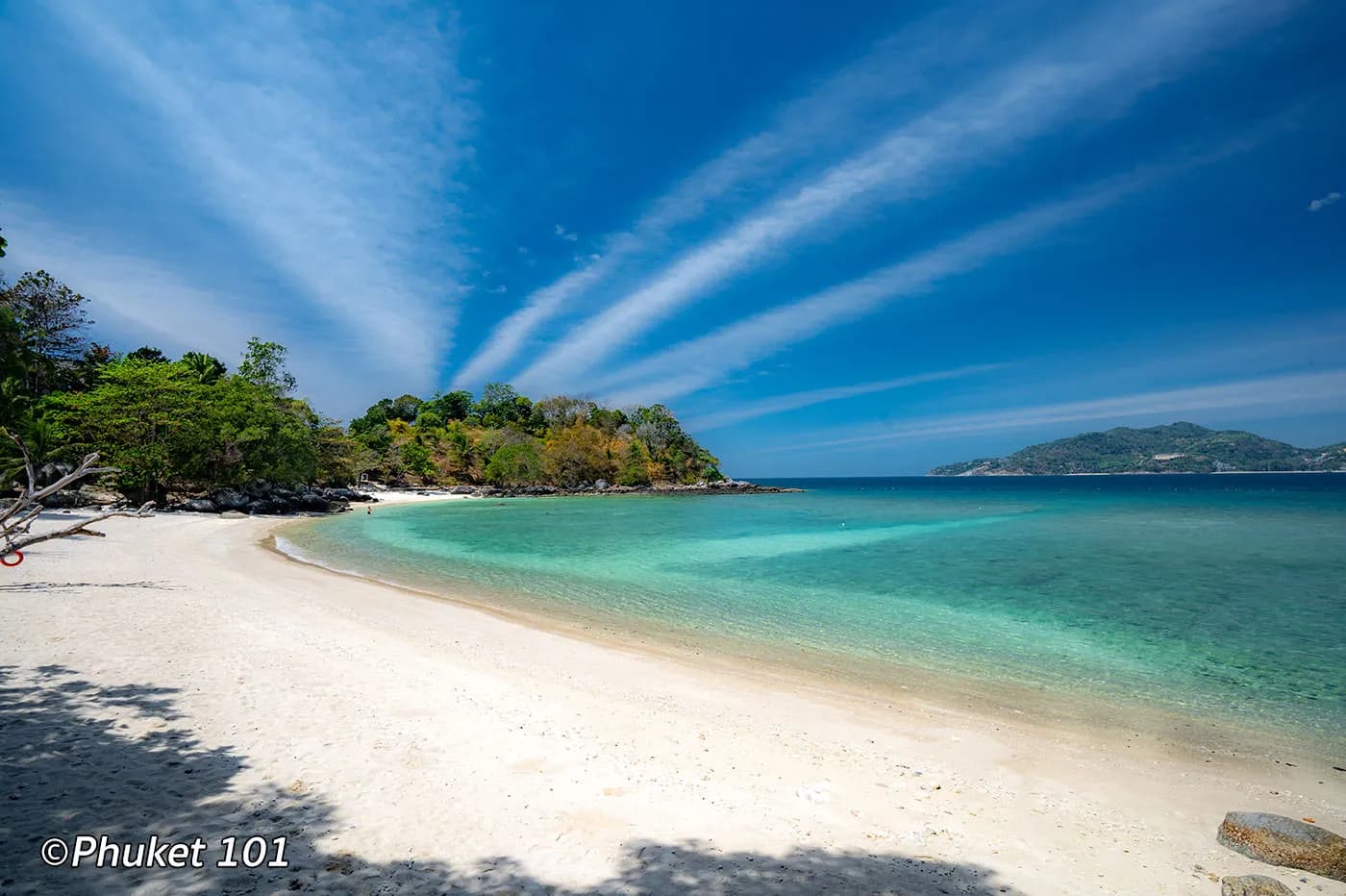 white sand and clear water