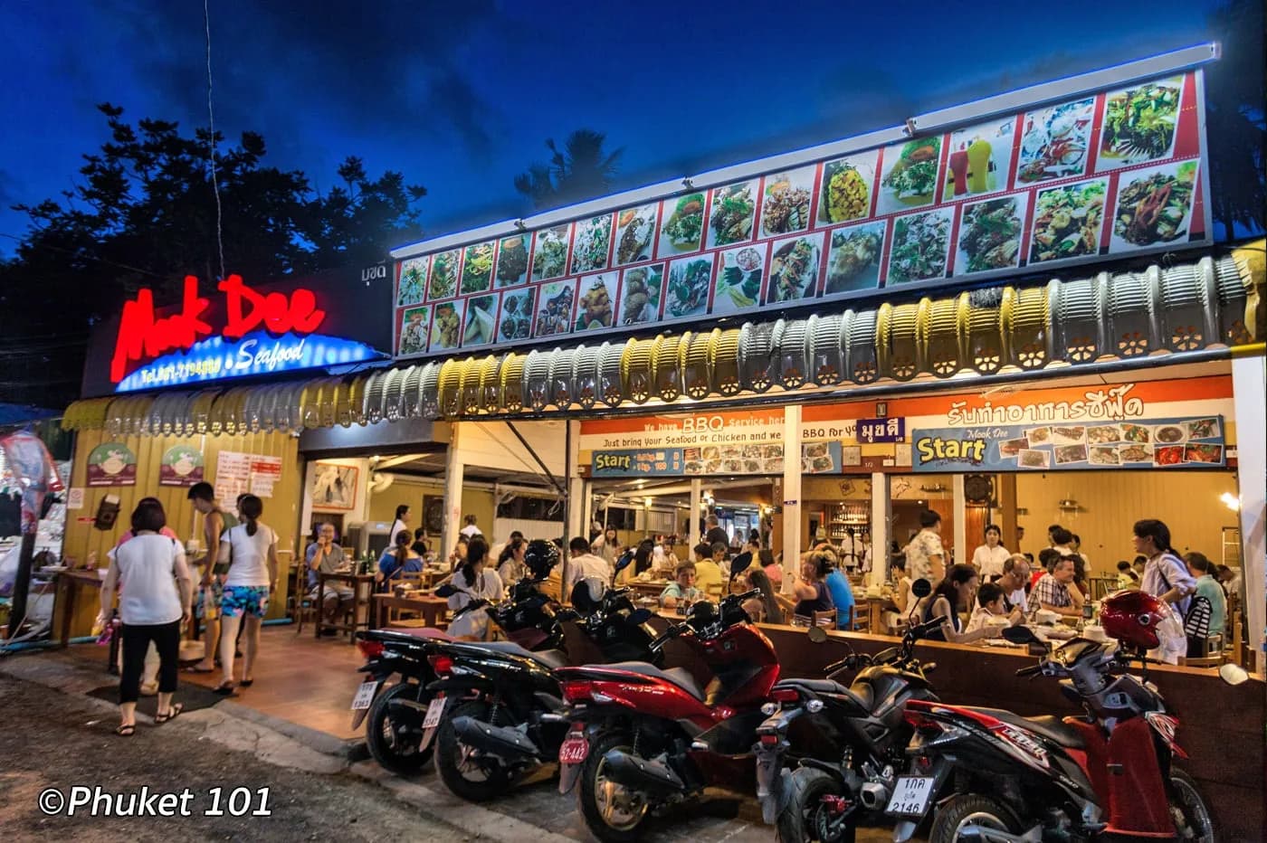 the seafood market by the beach